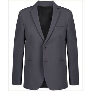 Calvin Klein Big Boys Slim-Fit Stretch Performance Suit Jacket - Dark Gray Size
